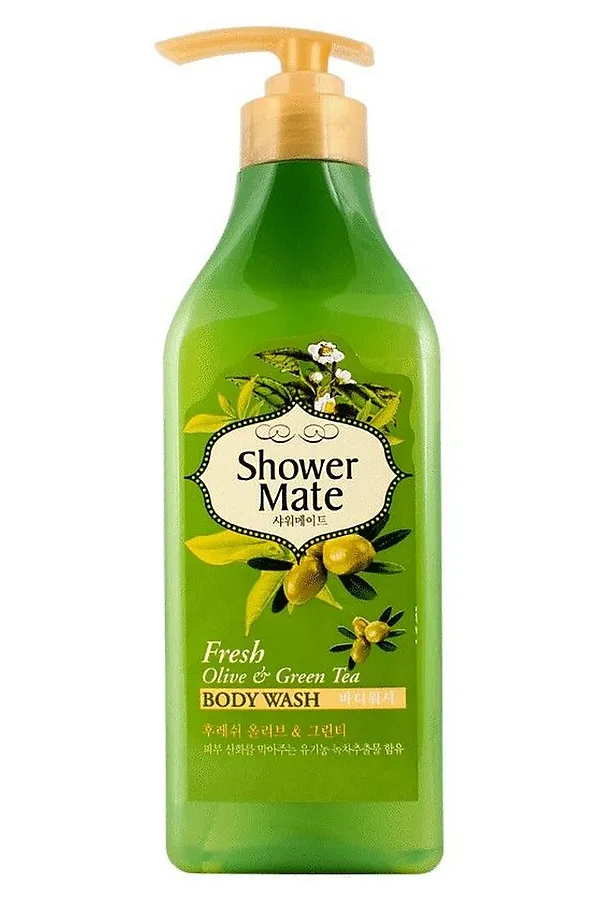 KeraSys Гель для душа оливки и зелёный чай / Shower Mate Fresh Olive & Green Tea, 550 мл KRISTALLER, оливки и зелёный чай - фото 2