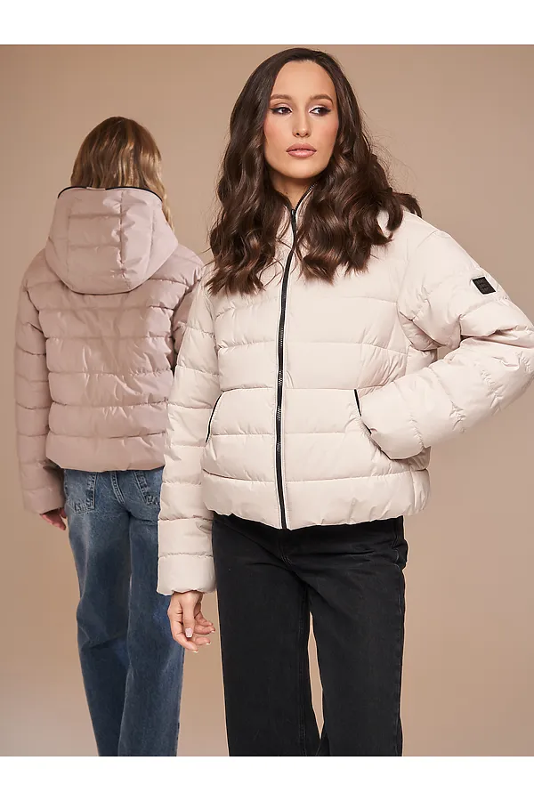 Пуховик HOOPS, светло-бежевый - фото 2