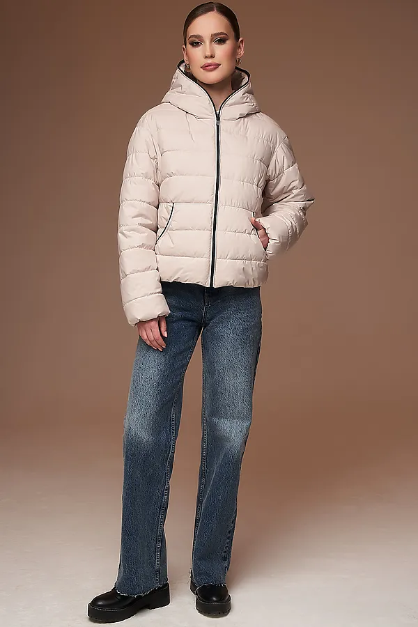 Пуховик HOOPS, светло-бежевый - фото 2