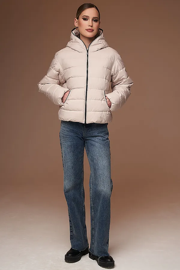Пуховик HOOPS, светло-бежевый - фото 2