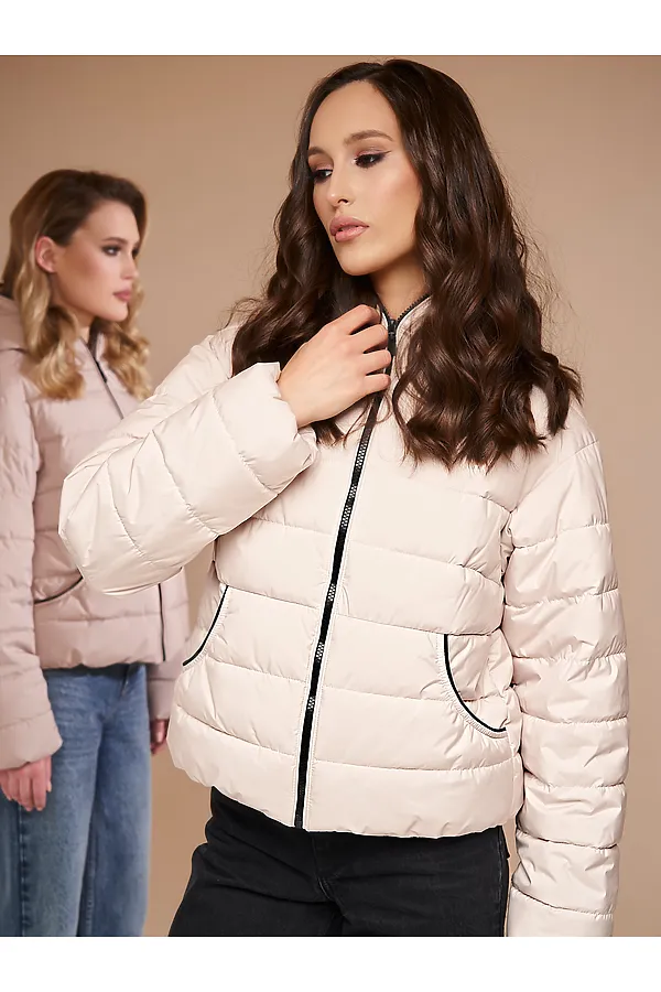 Пуховик HOOPS, светло-бежевый - фото 2