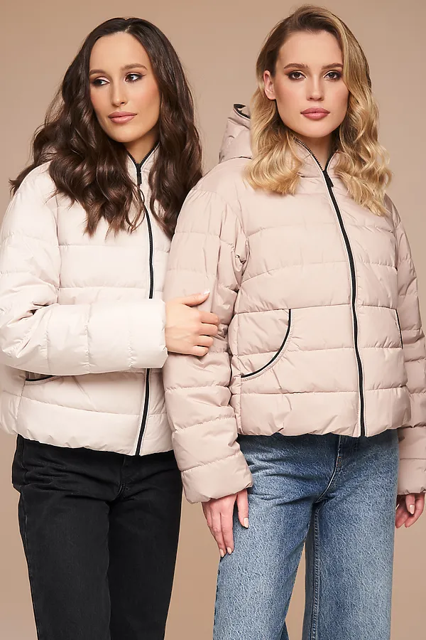 Пуховик HOOPS, светло-бежевый - фото 2