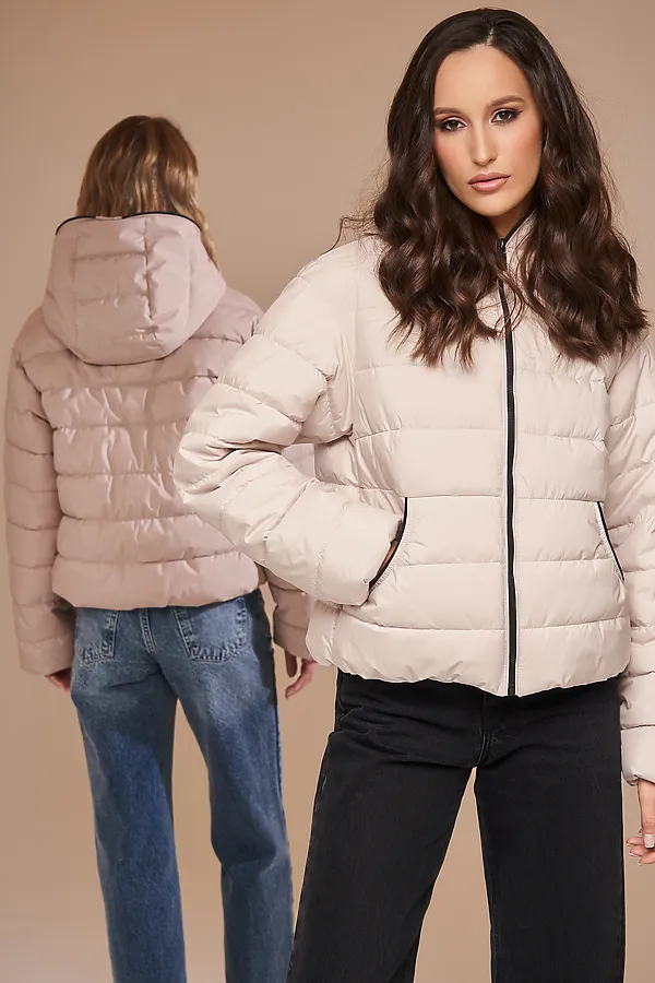 Пуховик HOOPS, светло-бежевый - фото 2