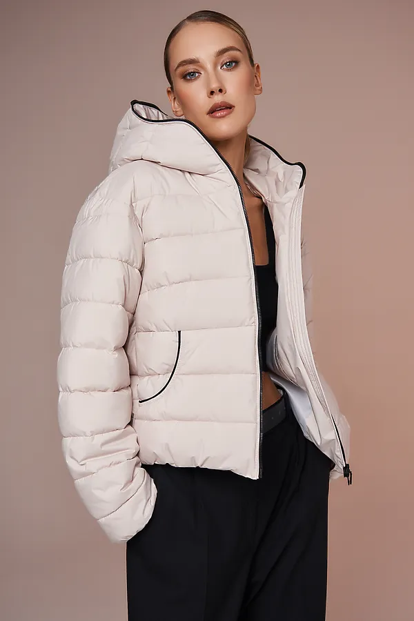 Пуховик HOOPS, светло-бежевый - фото 2
