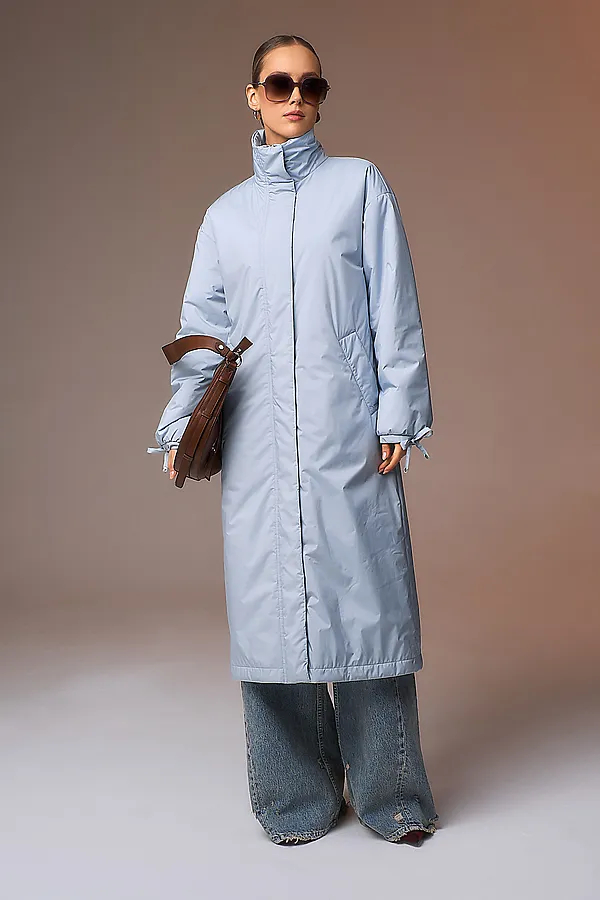 Плащ HOOPS, серо-голубой - фото 2