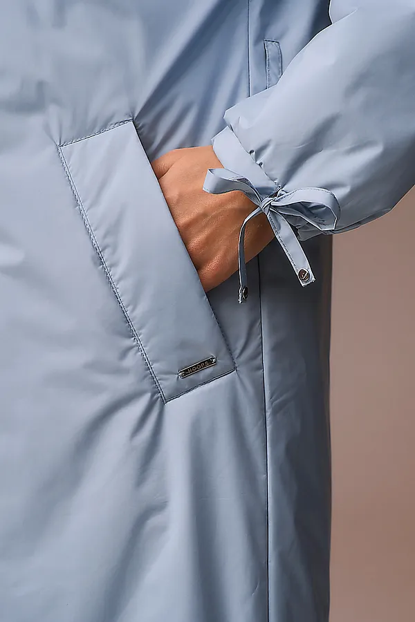 Плащ HOOPS, серо-голубой - фото 2