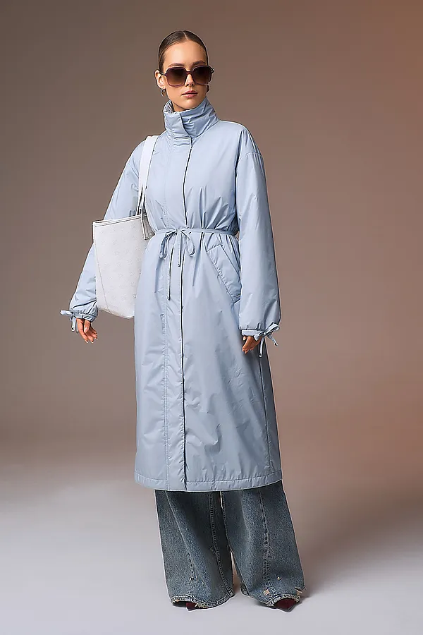 Плащ HOOPS, серо-голубой - фото 2