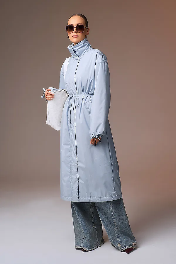 Плащ HOOPS, серо-голубой - фото 2