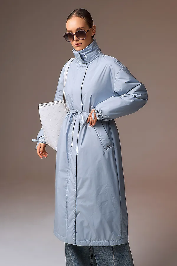 Плащ HOOPS, серо-голубой - фото 2