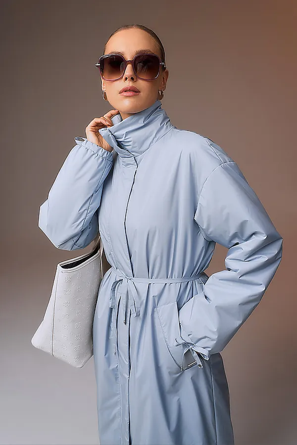 Плащ HOOPS, серо-голубой - фото 2