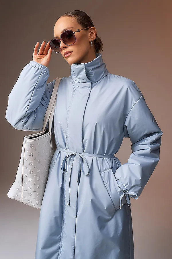 Плащ HOOPS, серо-голубой - фото 2