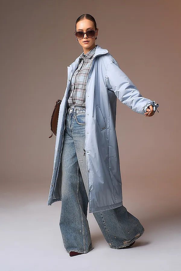 Плащ HOOPS, серо-голубой - фото 2