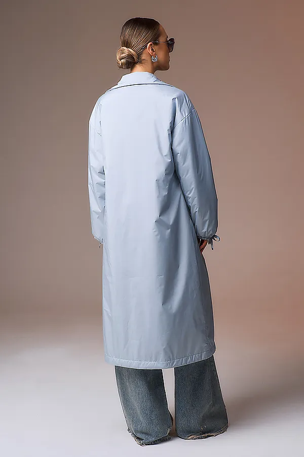Плащ HOOPS, серо-голубой - фото 2