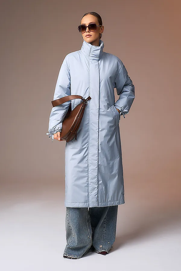 Плащ HOOPS, серо-голубой - фото 2
