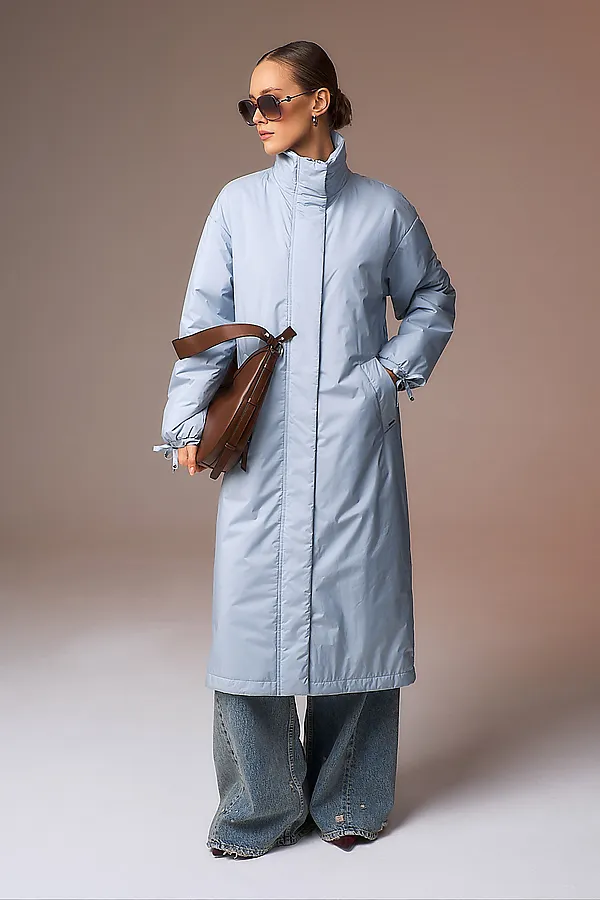 Плащ HOOPS, серо-голубой - фото 2