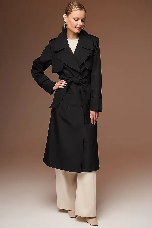 Плащ HOOPS, черный - фото 2