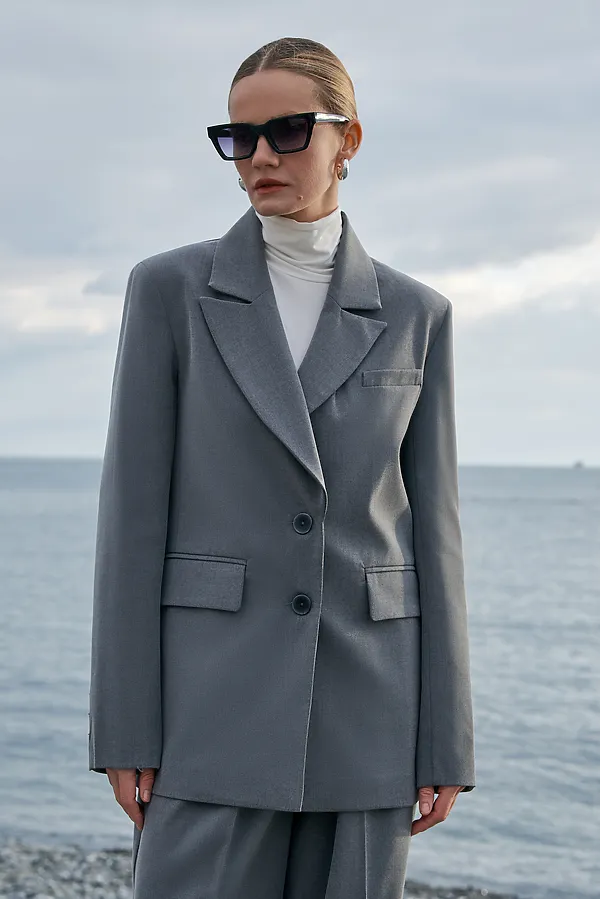 Пиджак HOOPS, темно-серый - фото 2