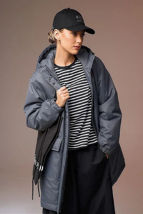 Плащ HOOPS, графит - фото 2