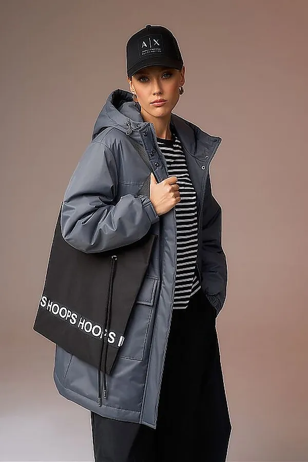 Плащ HOOPS, графит - фото 2