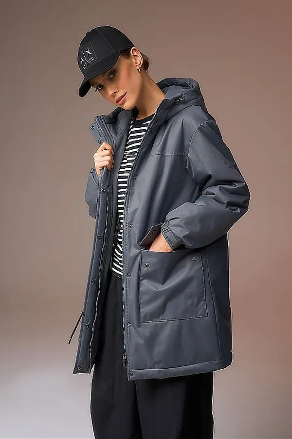 Плащ HOOPS, графит - фото 2