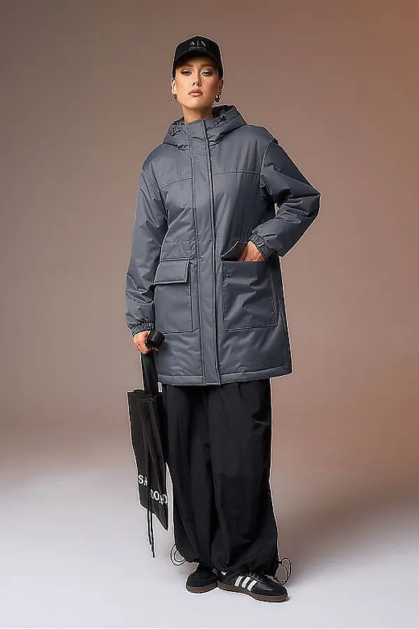 Плащ HOOPS, графит - фото 2