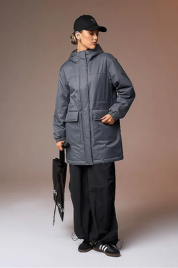 Плащ HOOPS, графит - фото 2