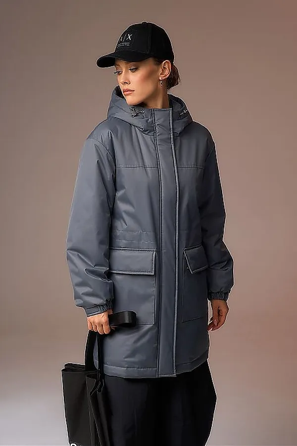 Плащ HOOPS, графит - фото 2