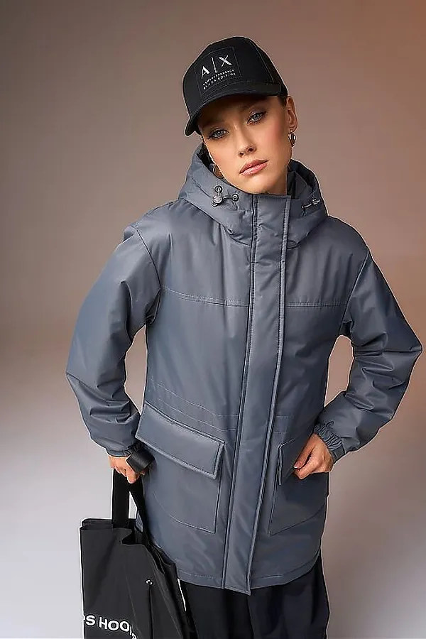 Плащ HOOPS, графит - фото 2