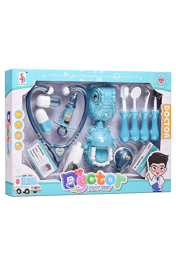Набор доктора "Лучший стоматолог" в коробке URAL TOYS, голубой - фото 2