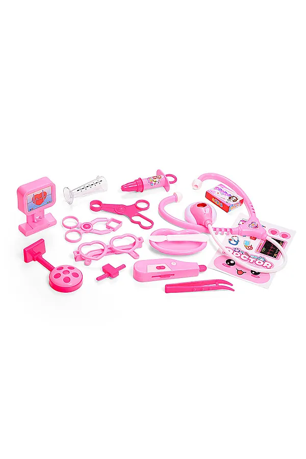 Набор доктора "Юный врач" в чемодане URAL TOYS, розовый - фото 2