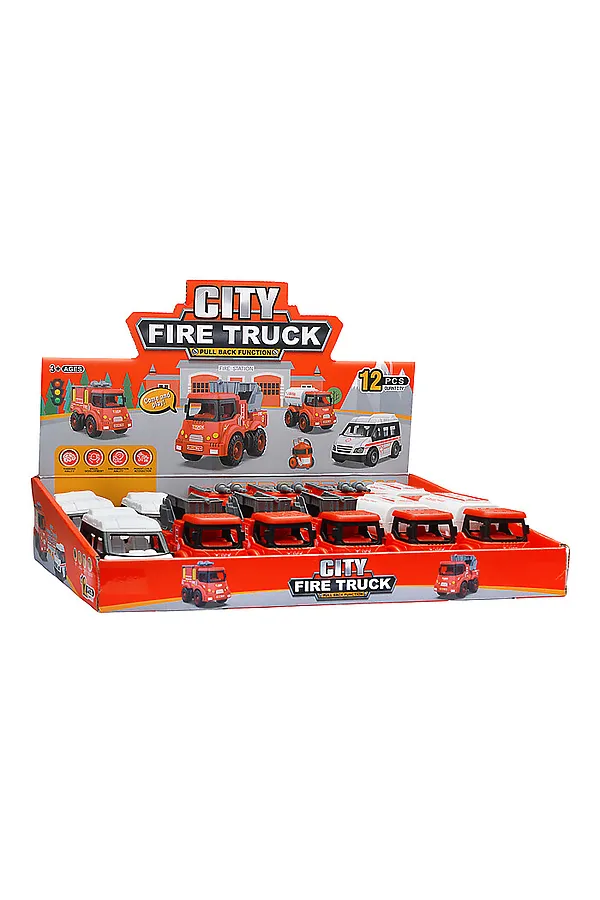 Машина "Пожарная служба" в коробке URAL TOYS, в ассортименте - фото 2