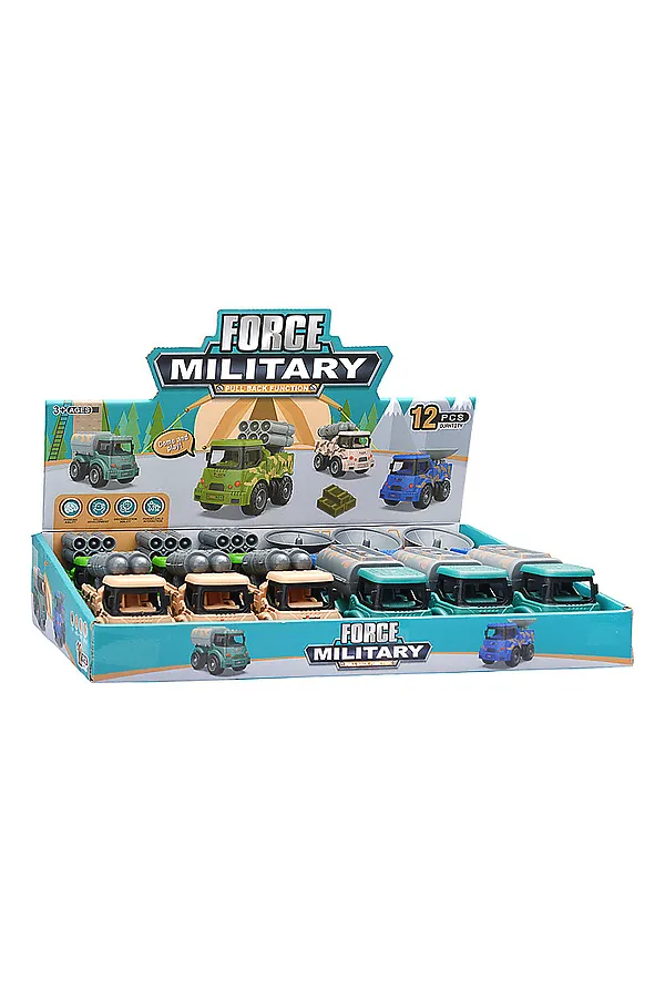 Машина "Военный транспорт" в коробке URAL TOYS, в ассортименте - фото 2