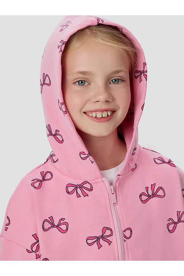 Комплект (Толстовка+Брюки+Футболка) MARK FORMELLE, бантики на розовом +маджента +белый - фото 2