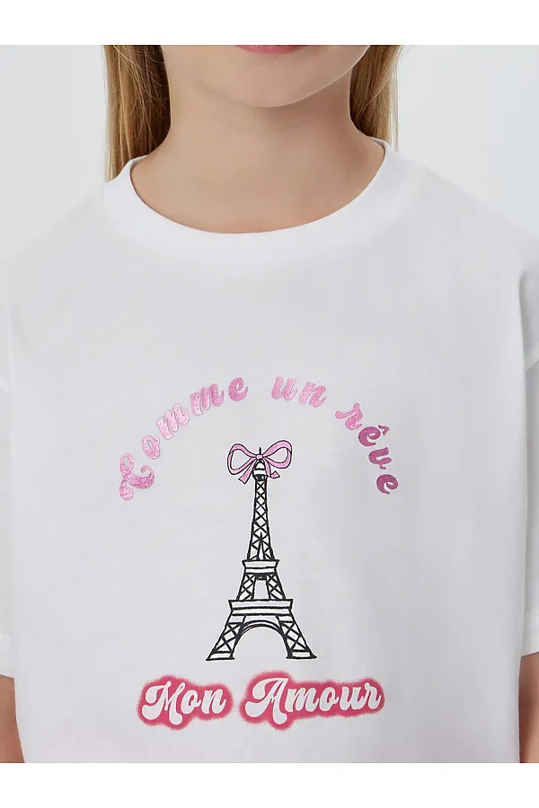 Комплект (Толстовка+Брюки+Футболка) MARK FORMELLE, бантики на розовом +маджента +белый - фото 2