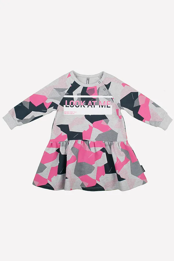 Платье CROCKID SALE, геометрия на сером - фото 2