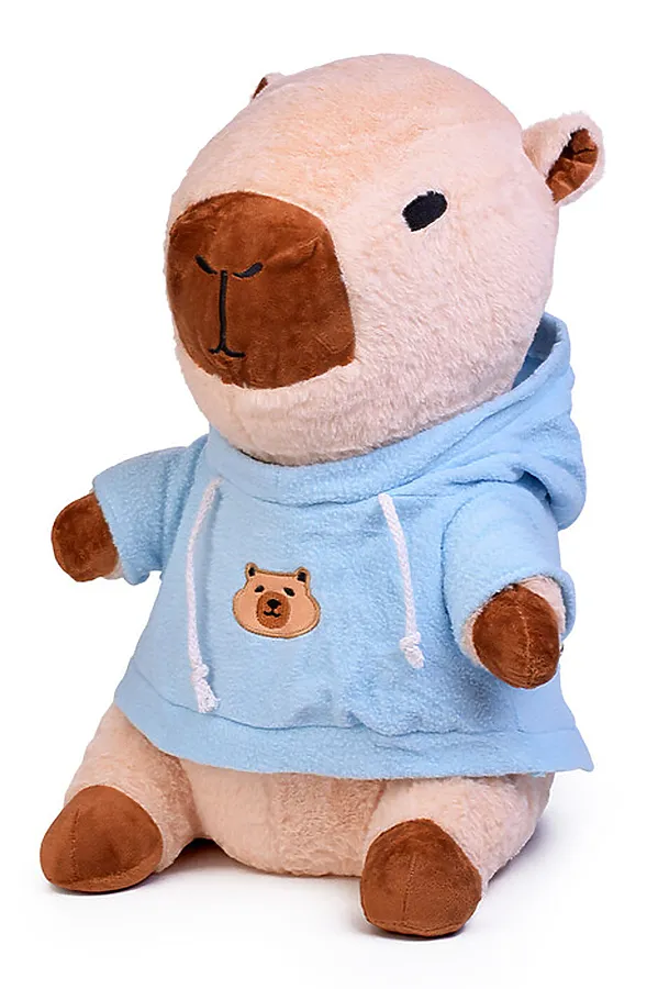 Мягкая игрушка "Капибара" с пледом URAL TOYS, в ассортименте - фото 2