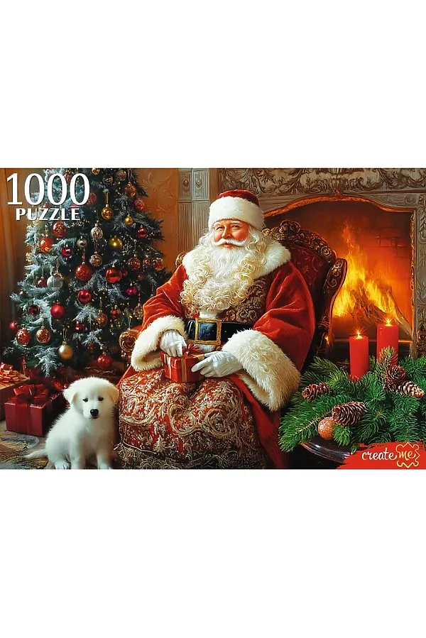 Пазлы 1000 "Вечер у камина" URAL TOYS, мультиколор - фото 2