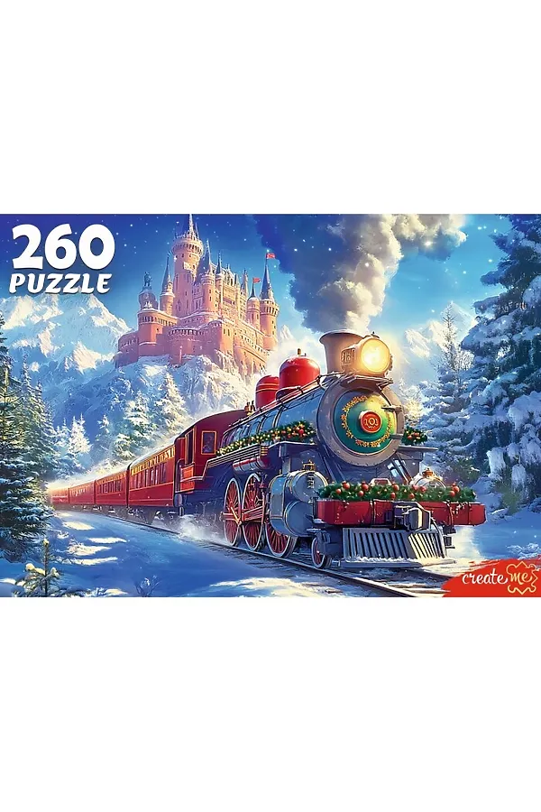 Пазлы 260 "Новогодний экспресс" URAL TOYS, мультиколор - фото 2