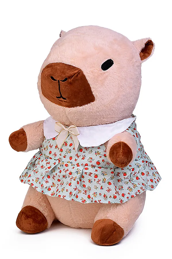 Мягкая игрушка "Капибара" с пледом URAL TOYS, в ассортименте - фото 2