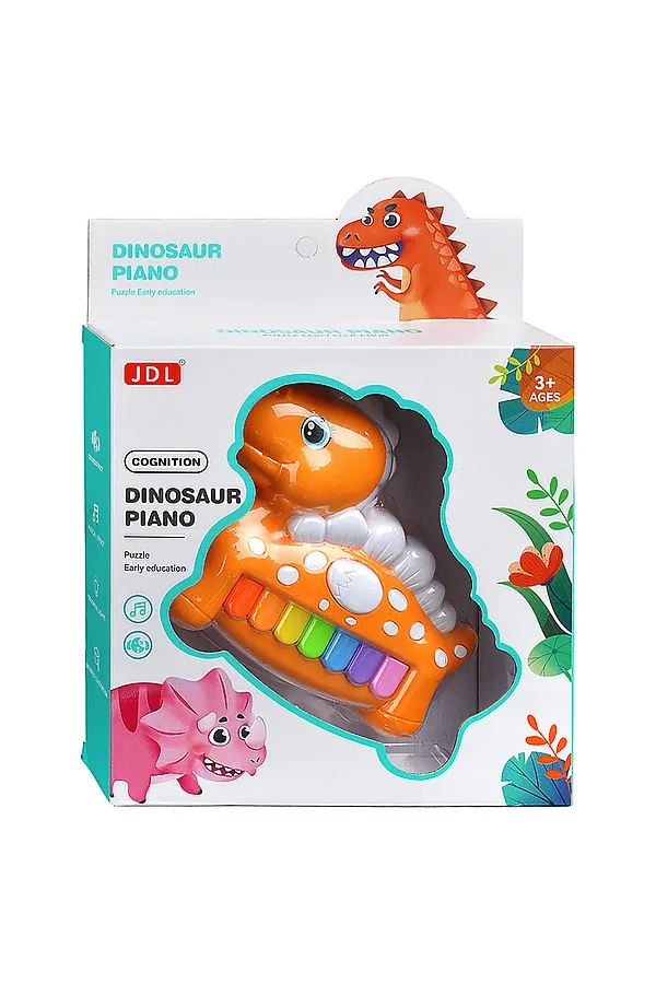 Пианино 8836B "Дино музыка" в коробке URAL TOYS, в ассортименте - фото 2