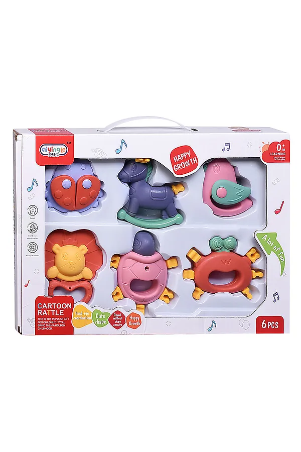 Набор погремушек "Детство" в коробке URAL TOYS, в ассортименте - фото 2