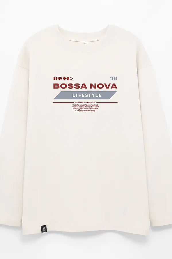 Лонгслив BOSSA NOVA, молочный - фото 2