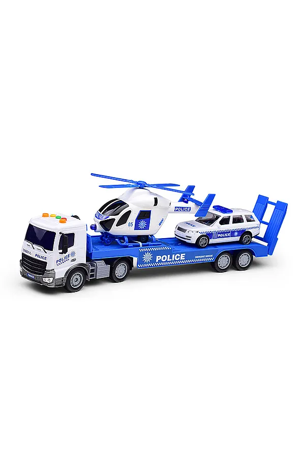 Машина "Полицейский транспорт" (свет, звук) в коробке URAL TOYS, мультиколор - фото 2