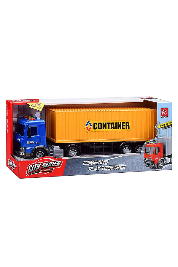 Машина "Контейнер" (свет, звук) в коробке URAL TOYS, мультиколор - фото 2