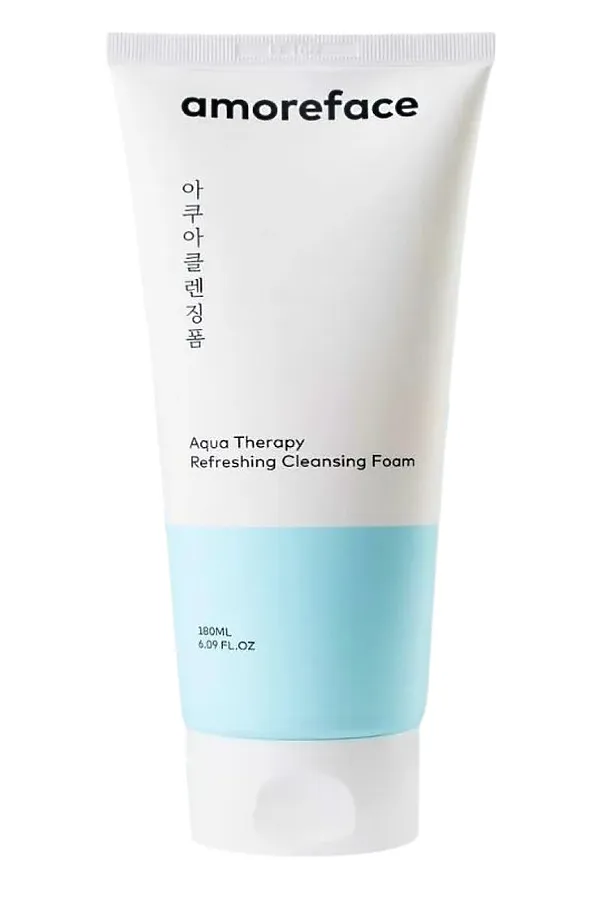 Amoreface Пенка для умывания / Aqua Cleansing Foam, 180 мл KRISTALLER, голубой - фото 2