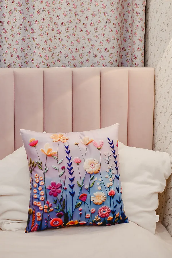 Наволочка декоративная декоративная 1 шт 3D эффект НАТАЛИ, голубой - фото 2