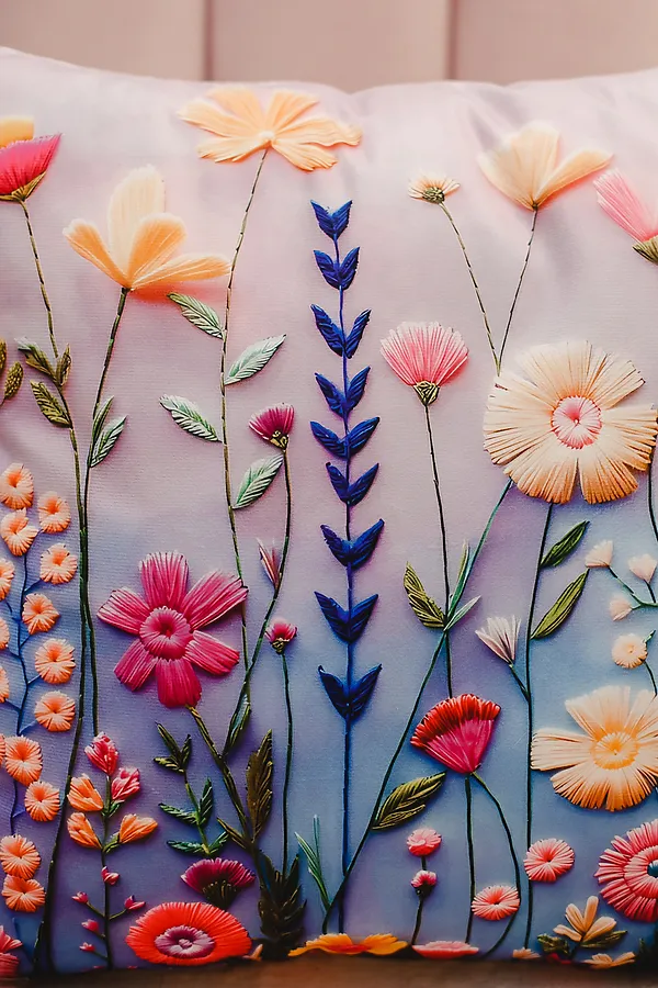 Наволочка декоративная декоративная 1 шт 3D эффект НАТАЛИ, голубой - фото 2