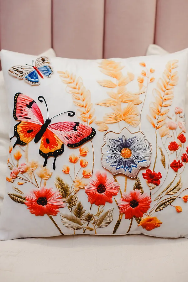 Наволочка декоративная декоративная 2 шт 3D эффект НАТАЛИ, бежевый - фото 2