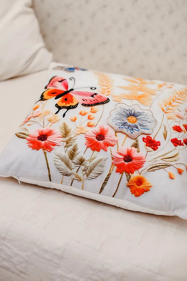 Наволочка декоративная декоративная 2 шт 3D эффект НАТАЛИ, бежевый - фото 2