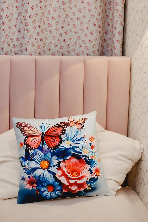 Наволочка декоративная декоративная 2 шт 3D эффект НАТАЛИ, синий - фото 2